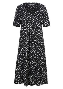 Green Cotton - Jersey-Kleid Selma, schwarz, Gr. 36 / S - Baumwolle