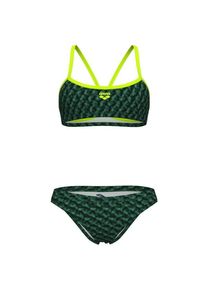 Bikini Set arena Monogram Bikini Bandeau Damen (Gr 34 |grün)