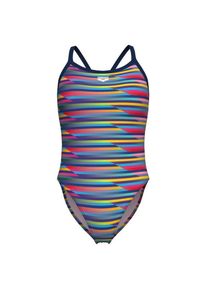Badeanzug arena Racing Stripe Swimsuit X-Criss Cross Damen (Gr 42 |bunt)