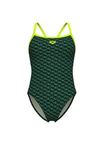 Badeanzug arena Monogram Swimsuit Challenge Back Damen (Gr 38 |grün)