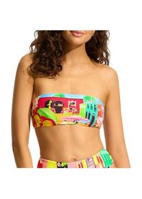 Seafolly South Pacific Bandeau Bikini-Top Damen (Gr 10 |bunt)