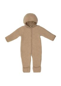 Huttelihut Baby's Pram Suit Wool Fleece Overall Kinder (Größe 62 |beige)