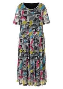 Emilia Lay - Mesh-Kleid mit Rundhals-Ausschnitt, schwarz, Gr. 40 / M