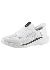 Skechers Herren Slip-On Sneaker "SLADE-QUINTO", Gr. 48,5, grau, Textil, Mesh, kontrastfarbene Details, casual, Schuhe, Slipper, Freizeitschuh mit