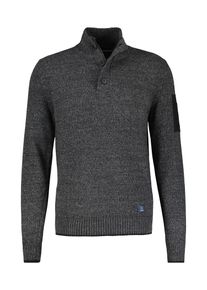 Lerros Herren Strickpullover "Lerros Troyer in lebendiger Strickoptik", schwarz, Gr. S, 100% Baumwolle, Pullover