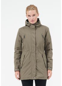 WHISTLER Damen Parka "Basta W Long W-PRO 10000", braun, casual, Gr. 38, unifarben, 100% Polyester, Jacken, mit wasser- und winddichter Membran