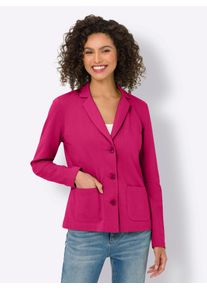 Heine Damen Jerseyblazer "Jersey-Blazer", pink, Gr. 48, 100% Baumwolle, Blazer