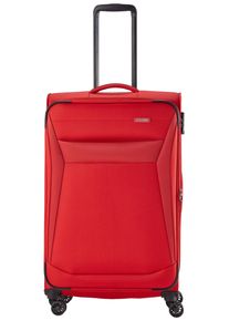 Travelite Weichgepäck-Trolley "CHIOS, verschiedene Größen und Farben", rot, Polyester, unifarben, Basic, Koffer, Weichgepäck Reisegepäck Koffer TSA