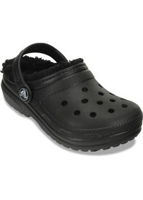 Crocs Kinder Clog "Kids' Classic Lined Clog", Gr. 28, schwarz, Croslite, klassisch, Schuhe, Hausschuh, Pantoffel, Schlappen mit Warmfutter