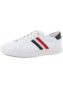 Tom Tailor Damen Plateausneaker "Ellen", Gr. 38, weiß, Lederimitat, sportlich, Schuhe, mit Tom Tailor Stickerei, Freizeitschuh, Halbschuh, Schnürschuh