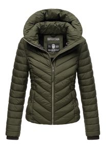 Marikoo Damen Steppjacke "Kagomee", grün, Gr. XS, 100% Polyester, Jacken, mit großer Kapuze