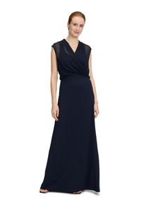 Vera Mont Damen Abendkleid "Vera Mont Abendkleid mit Raffung", blau, Gr. 48, Obermaterial: 95% Polyester, 5% Elasthan. Futter: 100% Polyester.,