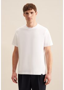 Seidensticker Herren T-Shirt, weiß, Gr. S, unifarben, 100% Baumwolle, Shirts, Rundhals