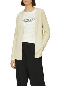 s.Oliver Damen Strickjacke, beige, casual, Gr. 42, unifarben, Feinstrick, Obermaterial: 50% Baumwolle, 50% Viskose, Strickjacken, Feinstrick ohne