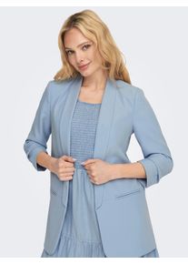 Only Damen Kurzblazer "ONLELLY 3/4 LIFE BLAZER TLR NOOS", blau, modisch, Gr. 34, unifarben, Web, Obermaterial: 95% Polyester, 5% Elasthan, Blazer,