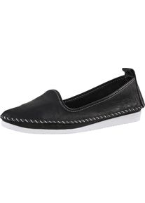 Andrea Conti Damen Slipper, Gr. 38, schwarz, Glattleder, Leder, modisch, Schuhe