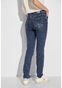 Cecil Damen Slim-fit-Jeans, blau, casual, Gr. 28, unifarben, Jeans, 82% Baumwolle, 16% Polyester, 2% Elasthan, Jeans, 5-Pocket-Style