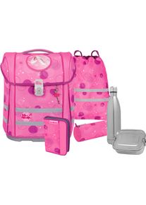McNeill Kinder Schulranzen "Perfecto, Pinky", pink, Polyester, Rucksäcke, inkl. Federmäppchen, Turnbeutel, Schlamperrolle & Motivmagnet