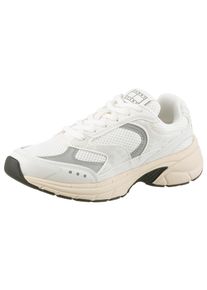 Tommy Jeans Damen Keilsneaker "ARCHIVE'25", Gr. 38, grau, Textil, Synthetik, sportlich, Schuhe, Plateau, Freizeitschuh, Halbschuh, Schnürer mit