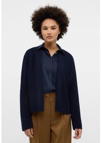 Eterna Damen Strickpullover, blau, casual, Gr. L, 55% cotton, 45% Wolle (Merino), Pullover