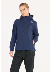 WEATHER REPORT Damen Outdoorjacke "CAMELIA W-PRO15000", blau, casual, Gr. 36, mehrfarbig, bedruckt, 94% Polyester, 6% Elasthan, Jacken, mit