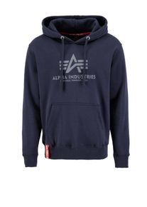 Herren Hoodie "Alpha Industries Men - Hoodies Basic Hoodie", blau, Gr. S, Alpha Industries, Obermaterial: 80% Baumwolle, 20% Polyester, Sweatshirts