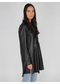Maze Damen Langjacke "42021101", schwarz, Gr. L, Obermaterial: 100% Lammleder, Jacken