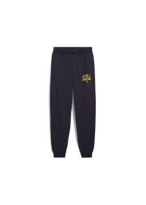 Puma Kinder Sporthose "Puma Class Jogginghose Jungen", blau, Gr. 116, bedruckt, 68% Baumwolle, 32% Polyester, Hosen