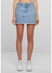 Urban Classics Damen Sommerrock "Urban Classics Ladies Heavy Mini Denim Skirt", blau, Gr. 30, unifarben, 100% Baumwolle, Röcke