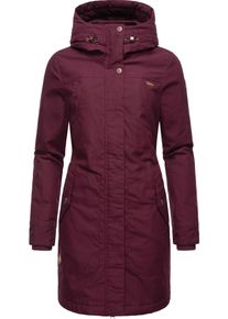 Ragwear Damen Wintermantel "Jannisa", rot, casual, Gr. XXXL, Außenmaterial: 65% Polyester, 35% Baumwolle, Innenfutter: 100% Polyester, Wattierung: