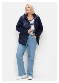 sheego Damen Stretch-Jeans "Große Größen", blau, casual, Gr. 44, unifarben, Obermaterial: 99% Baumwolle, 1% Elasthan, Jeans, im Curvy-Schnitt ELLA,