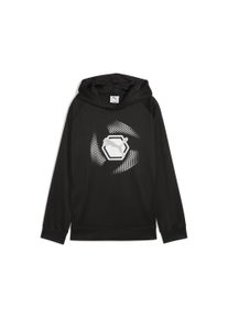 Puma Kinder Hoodie "Active Sports Graphic Poly Hoodie Jungen", schwarz, Gr. 128, 100% Polyester, Sweatshirts