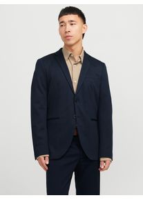 Jack & Jones JACK & JONES Herren Sakko "JPRJAXON JERSEY BLAZER NOOS", blau, modisch, Gr. 50, unifarben, Web, Obermaterial: 79% Polyester, 18% Viskose, 3%