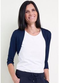 Seidel Moden Damen Shirtjacke, schwarz, casual, Gr. 36, kontrastfarbene Details, Jersey, Obermaterial: 95% Viskose, 5% Elasthan, Shirts, mit 3/4
