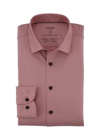 OLYMP Herren Businesshemd "Level Five body fit Jerseyshirt", lila, elegant, Gr. 45, Web, Obermaterial: 92% Baumwolle, 8% Elasthan, Hemden, in Jersey