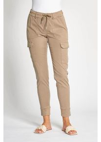 Zhrill Damen Cargohose "DAISEY", grau, casual, Gr. XL, Web, Obermaterial: 67% Baumwolle, 30% Lyocell (TENCEL), 3% Elasthan, Hosen, mit Strass-Steinen