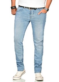Herren Stretch-Jeans "ASAngelo", blau, Gr. 33, Alessandro Salvarini, Obermaterial: 98% Baumwolle, 2% Elasthan, Jeans, Angenehme Passform durch