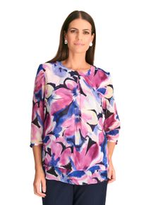 Damen Shirtbluse "HERMANN LANGE Collection Bluse Veronika", pink, Gr. 46, HERMANN LANGE Collection, 100% Polyester, Blusen