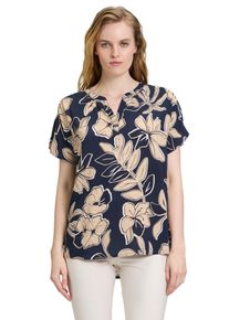 Betty Barclay Damen Schlupfbluse "Betty Barclay Schlupfbluse mit Muster", blau, casual, Gr. 36, Obermaterial: 100% Viskose., Blusen