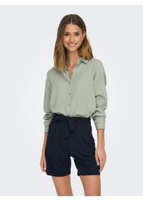 Jacqueline de Yong JDY Damen Hemdbluse "JDYTHEIS LIFE L/S LOOSE SHIRT WVN NOOS", beige, modisch, Gr. XS, unifarben, Web, Obermaterial: 100% Baumwolle, Blusen, aus