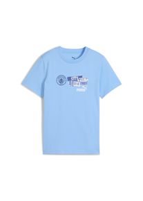Puma Kinder T-Shirt "Manchester City ftblNRGY T-Shirt Jugendliche", blau, Gr. 128, 100% Baumwolle, Shirts