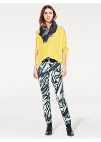 Heine Damen Schlupfbluse, gelb, Gr. 42, unifarben, 100% Viskose, Blusen