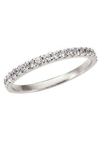 Firetti Damen Fingerring "Schmuck Geschenk Gold 333 Damenring Goldring Eternity", 16, Weißgold 333, 2mm, weiß, Weißgold 333, Fingerringe, mit