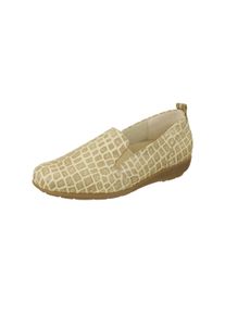 Natural Feet Damen Slipper "Clea", Gr. 42, beige, Leder, elegant, Schuhe, aus weichem Hirschleder