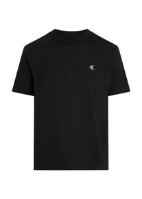 Herren T-Shirt "PLUS SERIF FONT GRAPHIC TEE", schwarz, casual, Gr. XXL, Calvin Klein Jeans Plus, unifarben, Single Jersey, Obermaterial: 100%