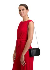 Vera Mont Damen Abendtasche "Vera Mont Clutch-Tasche unifarben", schwarz, Satin, Polyester, Taschen, Falten