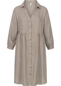Ragwear Damen Minikleid "Almu", grün, feminin, Gr. XL, 75% Viskose, 25% Leinen, Kleider, Leichtes Langarmkleid mit Blumenmuster