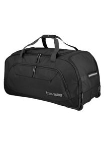 Travelite Weichgepäck-Trolley "KICK OFF, verschiedene Größen und Farben", schwarz, Polyester, unifarben, Koffer, Reisetasche Reisegepäck Reisekoffer