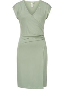 Ragwear Damen Etuikleid "Crupi", braun, Gr. L, Material: 95% Viskose, 5% Elasthan, Kleider, figurbetontes Sommerkleid mit Raffung an der Taille
