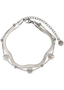 Firetti Damen Edelstahlarmband "Schmuck Geschenk Edelstahl Armschmuck Armkette Baum des Lebens", Edelstahl, silber, Edelstahl, Armbänder, Made in